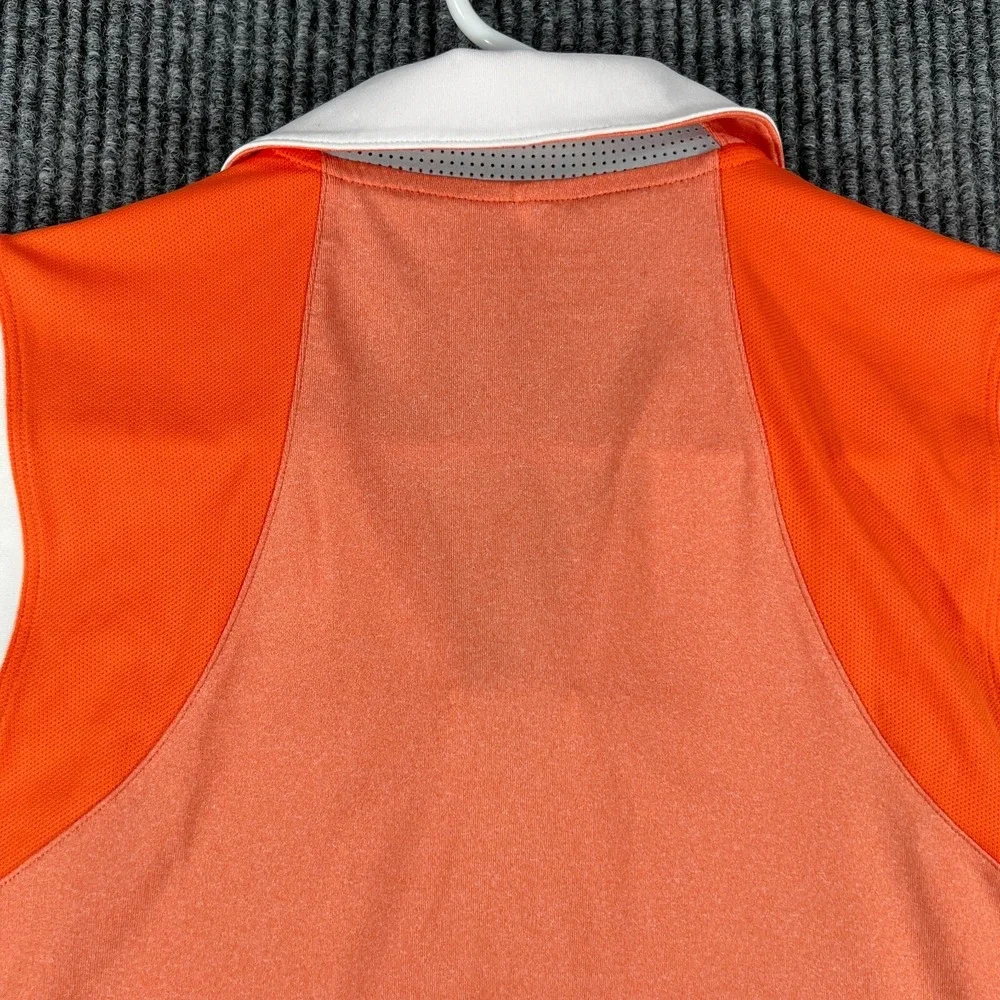 Nike Polo Shirt Womens Small Orange Sleeveless Outdoor Casual Golf Lightweight